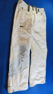 SCOTT FREESTYLE CARGO ADJUSTABLE SNOW WEATHER SKI SNOWBOARD WHITE PANTS M - Picture 1 of 12