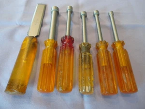 VINTAGE TOOLS LOT-VACO&DUNLAP HEXNUT DRIVER 1/4, 3/8, 5/16, 11/32,7/16 CHISL 3/4 - Bild 1 von 1