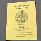 Répertoire du club de parapsychologie des employés de Boeing lecteurs, guérisseurs et vendeurs 1996