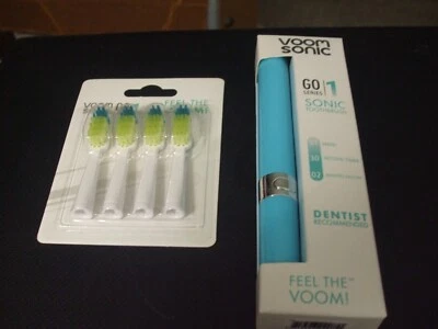 Cepillo de dientes eléctrico a batería Voom Sonic Go serie 1 y 4 cepillos adicionales Foto 1 de 2
