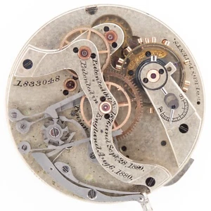 Movimiento Reloj Bolsillo Antiguo Waltham American Watch Co. 14 Talla 16 Joyas - Imagen 1 de 6