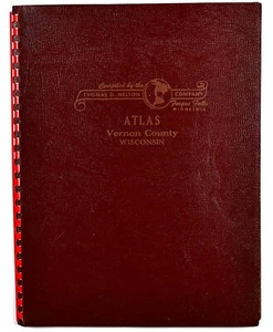 Vernon County, Wisconsin 1956 Atlas Viroqua Hillsboro Westby WI History Book - Picture 1 of 13
