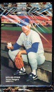 HOF Card 1990 Mother's Cookies Nolan Ryan 5000 K's Cookies Nolan Ryan #4 