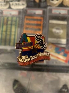 2003 Spring Training Arizona Diamond Backs Chicago White Sox Season Ticket Pin - Picture 1 of 1