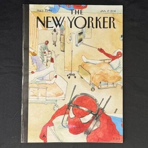 JAN 17, 2011~~~The New Yorker~~~Cover🐇Barry Blitt~~~"Spiderward"~~~VERY GOOD - Imagen 1 de 5