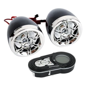 Altavoces impermeables manillar de motocicleta Bluetooth sistema de audio radio FM MP3. - Imagen 1 de 4