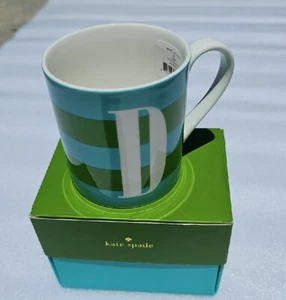 NEU LENOX Kate Spade New York WAS IN EINEM NAMEN Monogramm Initial D Becher Tasse 12oz - Bild 1 von 4