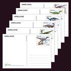 Small Dinosaurs MNH Stationery Cards 2022 Sierra Leone 6 pcs 100% Recycled Paper
