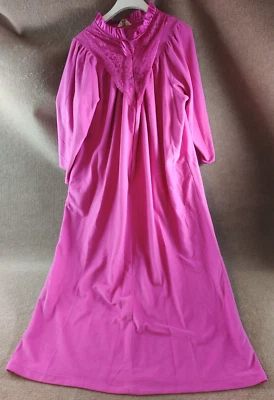 De Colección Mujeres Kingly Rosa Camisón Bata Frontal Cremallera Bolsillos Rosa Encaje Mediano? Grande? Foto 1 de 4