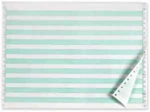 Continuous Computer Paper, 14 7/8 X 11, 1-Part, 92 Bright, 20 Lb, 1/2" Green Bar - Picture 1 of 2