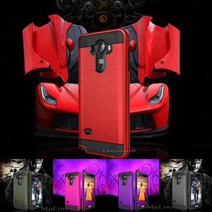 Funda delgada a prueba de golpes cepillada blindada para teléfono LG G4 LG 4 - Imagen 1 de 11