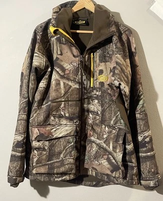 Men’s Yukon Gear Camo Hunting Jacket Size Large Brow Lined Pockets - Image 1 of 4