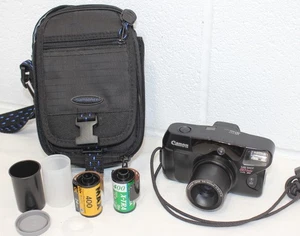 Canon Sure Shot 35mm 80 Tele 38/80mm AF Point & Shoot Film Camera WORKS! + FILM! - Picture 1 of 17