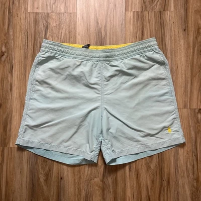 Bañador Ralph Lauren Vintage Hombre Pequeño/Mediano Azul Claro Amarillo Años 90 LEER Foto 1 de 4