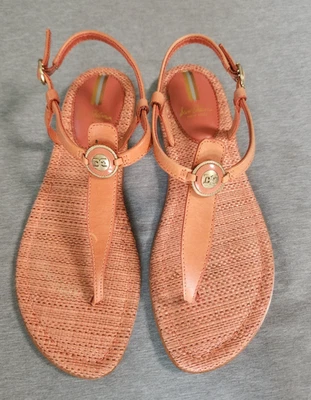 Sandalias para mujer Sam Edelman coral sello Gigi correa en T talla 8 Foto 1 de 4