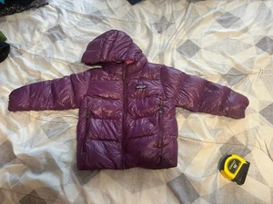 NWT Patagonia Jacket Hi-Loft Down Sweater Hoody 3T Toddler Night Plum Purple - Picture 1 of 9