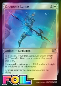x1 Dragoon's Lance FOIL FIN Final Fantasy MTG 17 M/NM 1x - Picture 1 of 3