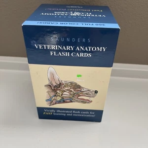 Saunders Veterinary Anatomy Flash Cards by SAUNDERS - Picture 1 of 4