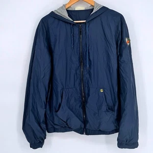 Live.Better.Ever Mens Navy Windbreaker Lightweight Zip-Up Jacket Sz M Athleisure - Picture 1 of 8