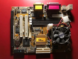 Mainboard ISA Slot SIS 530 Chip 1x ISA Slot 2x PCI Slot AMD CPU K6 Socket 7 - Bild 1 von 11