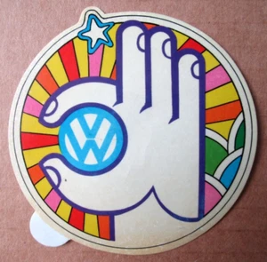 ADESIVO/STICKER/AUFKLEBER "VOLKSWAGEN - VW" - Casa Automobilistica - Anni '80 - Picture 1 of 1