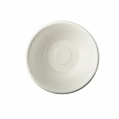 PAPSTAR Zuckerrohr Einweggeschirr Einwegschalen Zuckerrohrteller weiß rund 50Stk