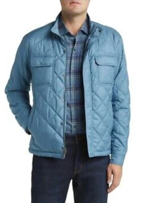 NWT PETER MILLAR Norfolk Quilted Bomber Jacket in Reservoir. Size XL. $250. - Image 1 of 4
