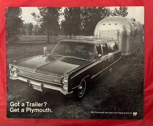 1968 Plymouth "TOWING - FULL LINE" - Original Auto Prospekt / Katalog - Bild 1 von 5