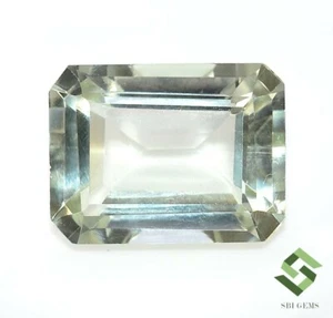Natural Green Amethyst Octagon Cut 16x12 mm 11.02 CTS Untreated Loose Gems - Picture 1 of 7