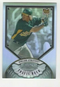 #D 151/199 2007 Bowman Sterling REFRACTOR #BS-TB TRAVIS BUCK Oakland A's - Picture 1 of 2