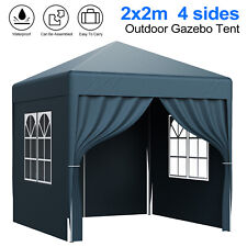 Pop up 2x2M Gazebo Marquee Canopy Outdoor Garden Party Wedding Tent Waterproof