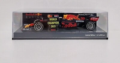 MODELLINO AUTO 1:43 MINICHAMPS F1 RED BULL HONDA RB16B VERSTAPPEN ABU DHABI 2021 - Immagine 1 di 4