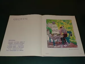 AQUARELLE - J. TOUCHET - LA VOIX INTERIEURES .GLOTTYL - LABORATOIRE DENIS - Foto 1 di 3