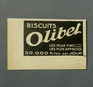 PUB PUBLICITE ANCIENNE ADVERT CLIPPING 270419 / BISCUIT OLIBET LES PLUS FINS - Picture 1 of 1