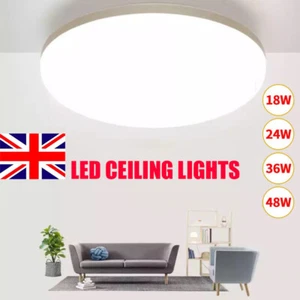 BRIGHT LED CEILING LIGHT PANEL DOWN LIGHTS KITCHEN BEDROOM LIVING ROOM WALL LAMP - Picture 1 of 17
