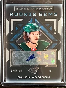 Calen Addison 2021-22 Black Diamond Rookie Gems AUTO /199 Minnesota Wild RC - Picture 1 of 2