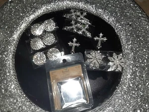 Bling Rhinestone DIY Accessories, Slides, Flat Back Buttons & Mirrored Stickers - Picture 1 of 7