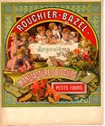 Ancienne affiche publicitaire - Chromo - Biscuits ROUCHIER-BAZEL - ANGOULEME