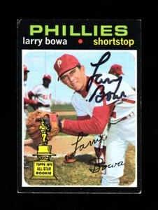1971 TOPPS LARRY BOWA RC #233 PHILLIES SIGNED AUTOGRAPH VINTAGE - Picture 1 of 1
