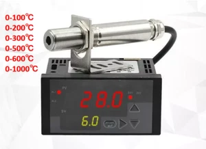 Sensor termómetro controlador de temperatura infrarrojo industrial en línea sin contacto - Imagen 1 de 9