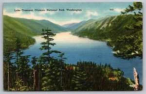 Postcard: Lake Crescent, Olympic Natl. Park, WA, C. P. Johnston, Posted 1948 - Picture 1 of 2