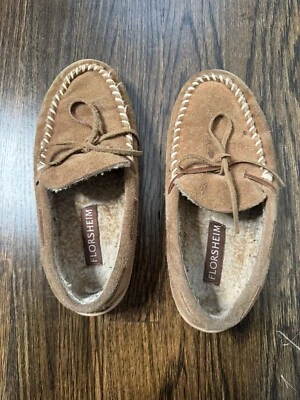 Florsheim男式9M棕色拖鞋莫卡辛鞋 — 第 1/4 张图片