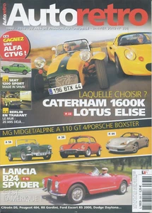 AUTO RETRO n°338 01/2010 CATERHAM 1600K LOTUS ELISE ALPINE A110 GT LANCIA B24 SP - Foto 1 di 1