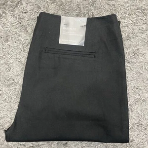 Banana Republic Freizeithose Damen 30 x 28 schwarz Martin Fit seitlicher Reißverschluss flache Vorderseite - Bild 1 von 24