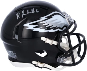 Autographed Devonta Smith Eagles Mini Helmet Fanatics Authentic COA - Picture 1 of 3