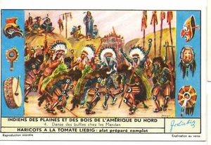 S1641- CHROMO LIEBIG - 1956 - " INDIENS DES PLAINES ET DES BOIS DE L'AMERIQUE 4 - Picture 1 of 1
