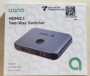 llano HDMI 2.1 Switch 8K HDMI Switcher 4K@120Hz Bidirectional LCTS502G - Picture 1 of 4