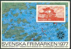 SUECIA 1977 AÑOS OFICIALES - Imagen 1 de 1