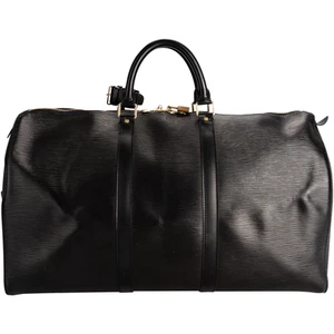 Louis Vuitton Noir Epi Leather Keepall 50 - Bild 1 von 10