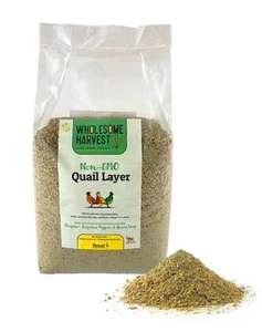 Non-GMO Quail Layer Feed 26% - Premium 10 lb Food for Laying Birds, Button Food - Picture 1 of 8